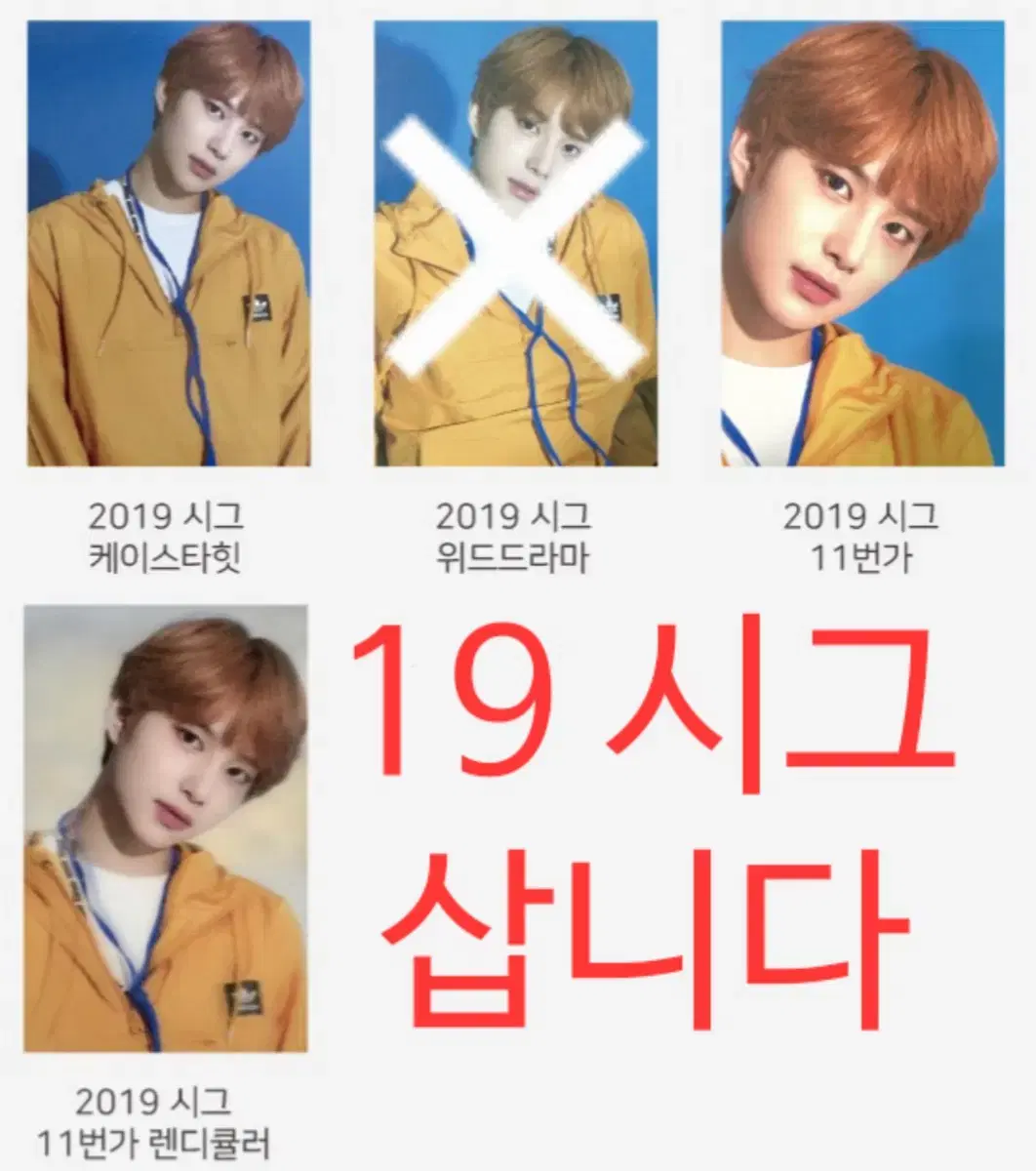 엔시티 nct 2019 19 시그 시즌그리팅 정우 특전 포카 구매